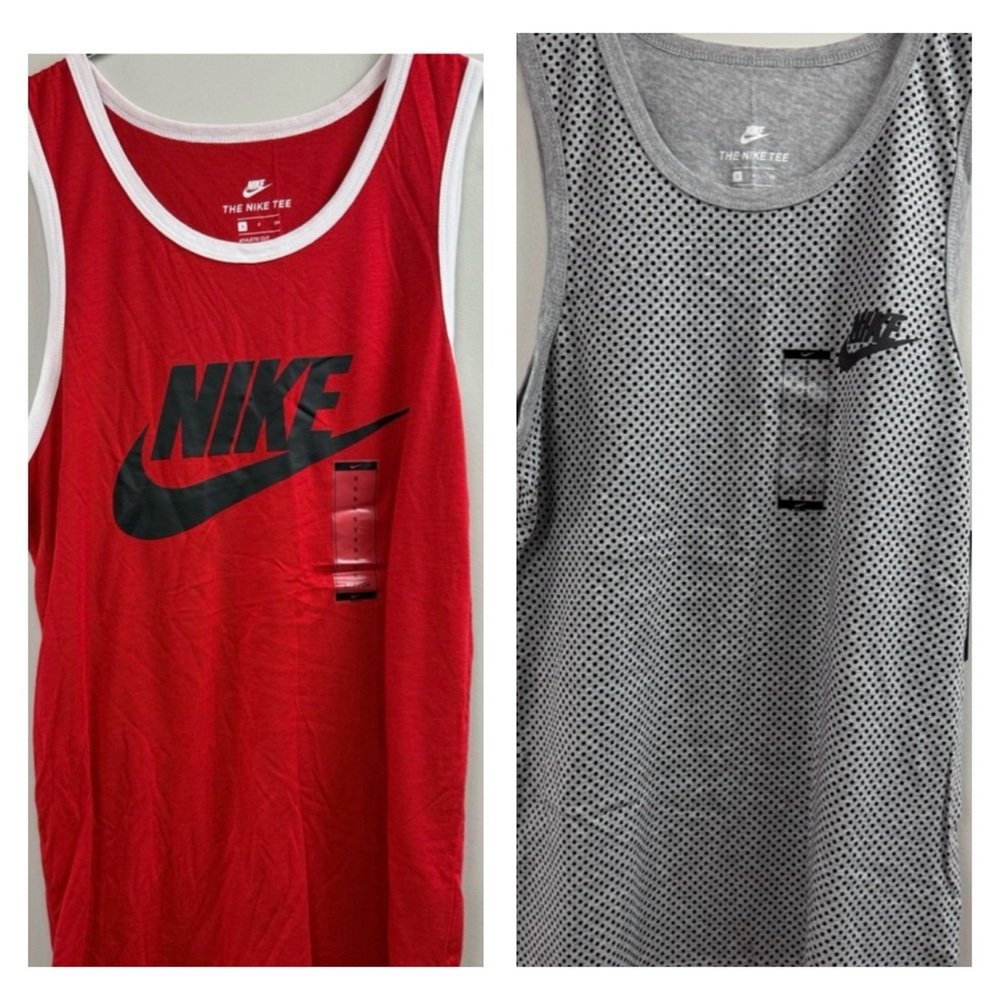 Nike Graphic Logo Tank Top Shirt Bundle 2 Muscle Shirt Sleeveless Tees NWT